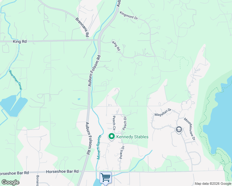 map of restaurants, bars, coffee shops, grocery stores, and more near 9365 Whiskey Bar Road in Loomis