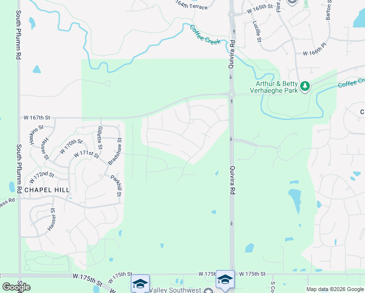 map of restaurants, bars, coffee shops, grocery stores, and more near 12309 West 169th Street in Overland Park