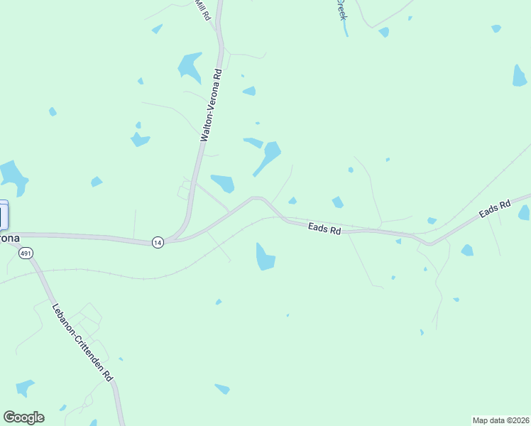 map of restaurants, bars, coffee shops, grocery stores, and more near 1699 Eads Road in Verona