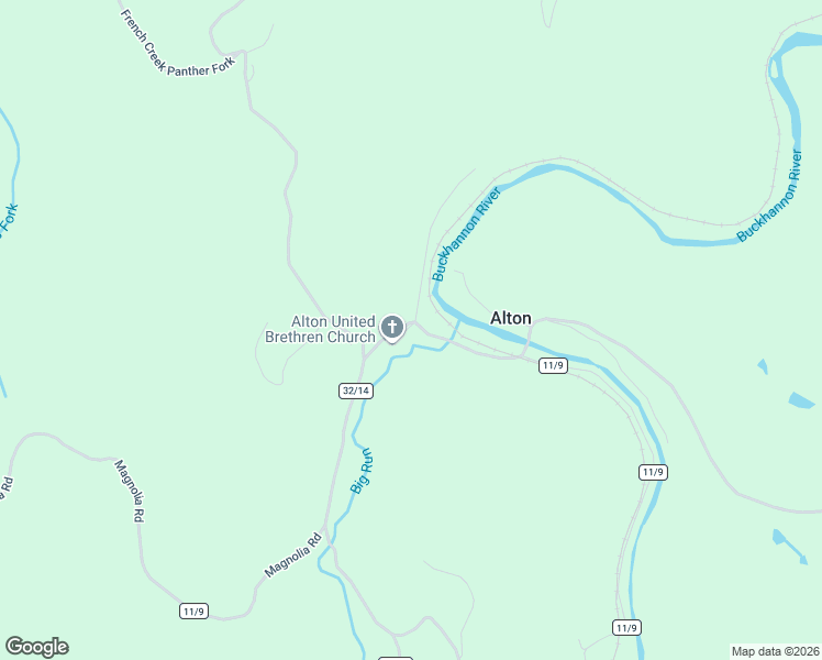 map of restaurants, bars, coffee shops, grocery stores, and more near 8044 Alton Ridge Road in French Creek