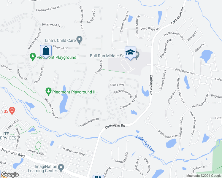 map of restaurants, bars, coffee shops, grocery stores, and more near 14070 Clatterbuck Loop in Gainesville