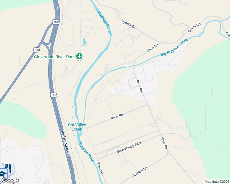 map of restaurants, bars, coffee shops, grocery stores, and more near 892 Rockwell Road in Cloverdale