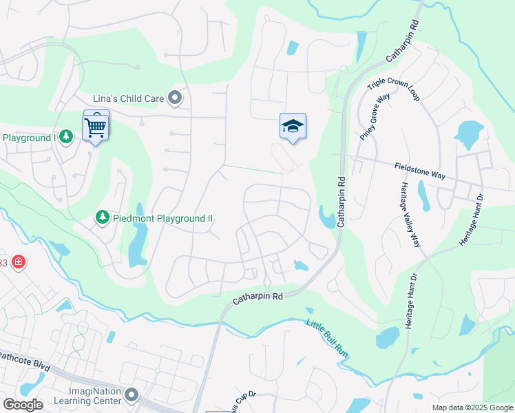 map of restaurants, bars, coffee shops, grocery stores, and more near 6512 Atkins Way in Gainesville