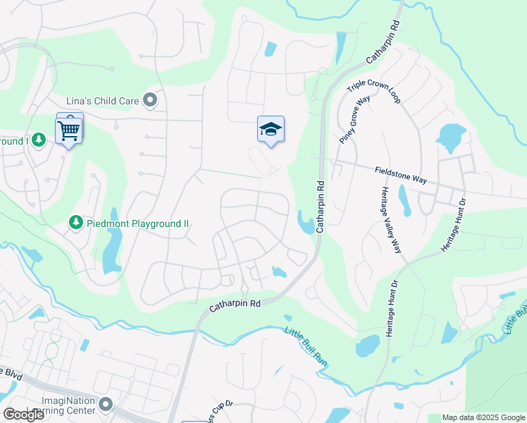 map of restaurants, bars, coffee shops, grocery stores, and more near 6604 Cheney Way in Gainesville