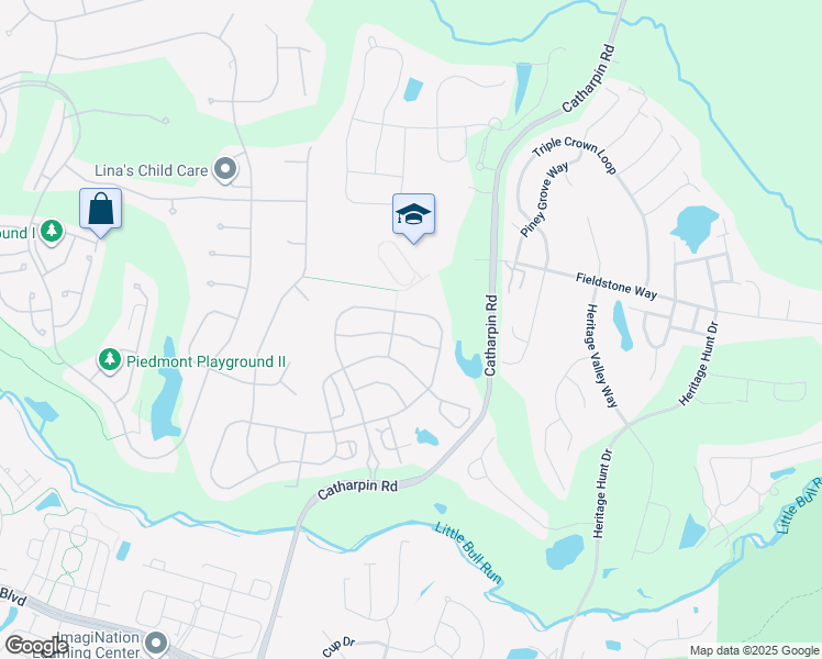 map of restaurants, bars, coffee shops, grocery stores, and more near 6607 Cheney Way in Gainesville