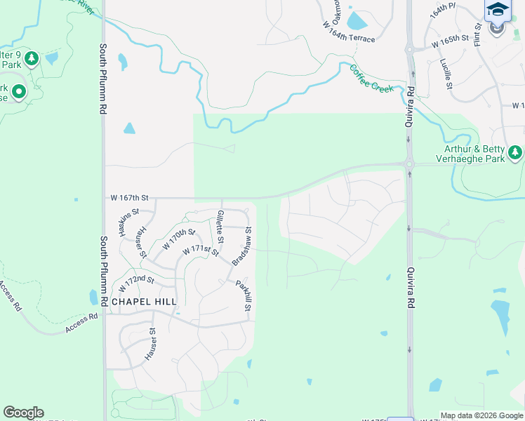 map of restaurants, bars, coffee shops, grocery stores, and more near 16809 Bradshaw Street in Overland Park