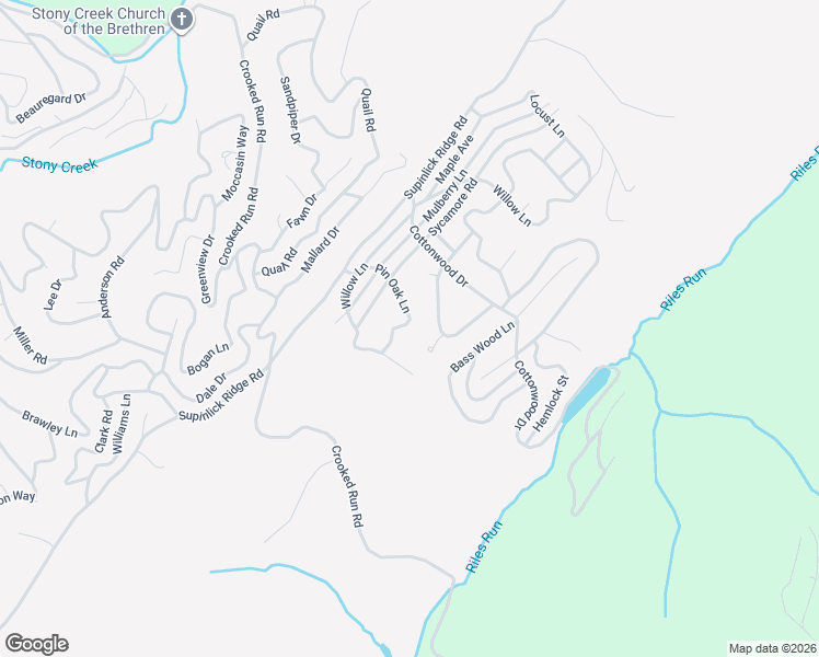 map of restaurants, bars, coffee shops, grocery stores, and more near 73 Pin Oak Lane in Mount Jackson