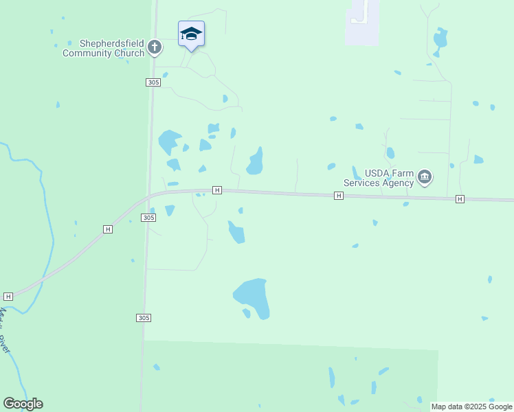 map of restaurants, bars, coffee shops, grocery stores, and more near 4306-4332 State Highway H in Fulton