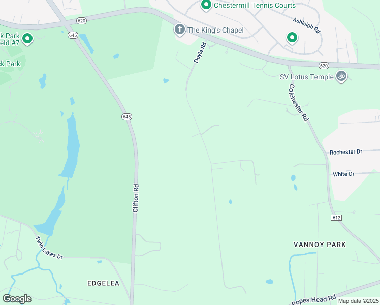 map of restaurants, bars, coffee shops, grocery stores, and more near 5848 Doyle Road in Clifton