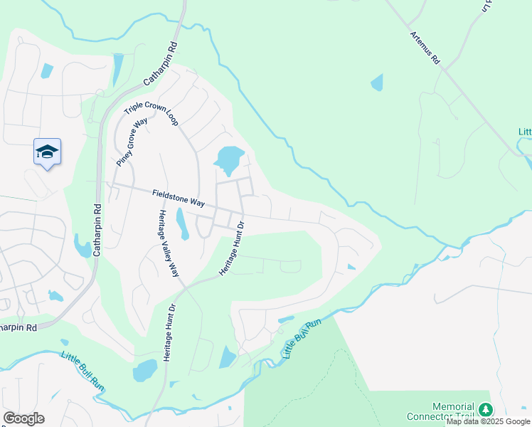 map of restaurants, bars, coffee shops, grocery stores, and more near 13452 Fieldstone Way in Gainesville