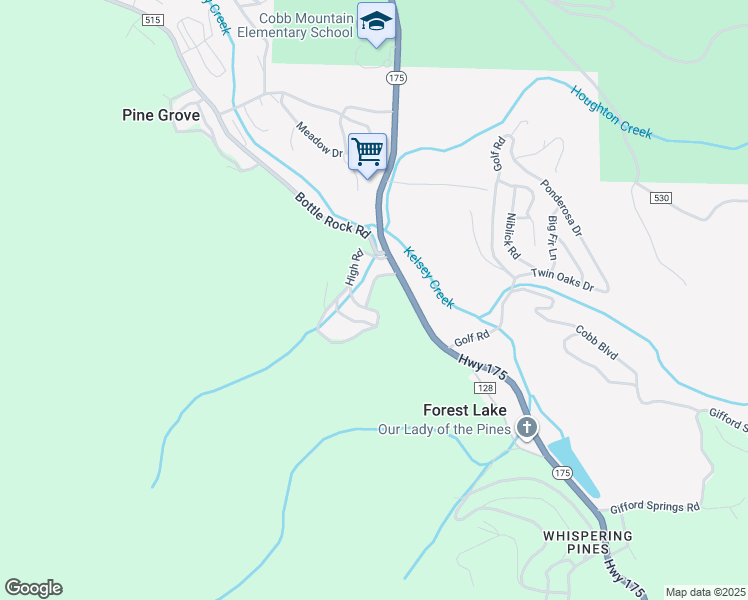map of restaurants, bars, coffee shops, grocery stores, and more near 16520 Schwartz Road in Cobb