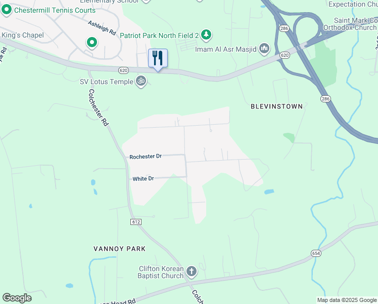 map of restaurants, bars, coffee shops, grocery stores, and more near 5621 Walcott Avenue in Fairfax