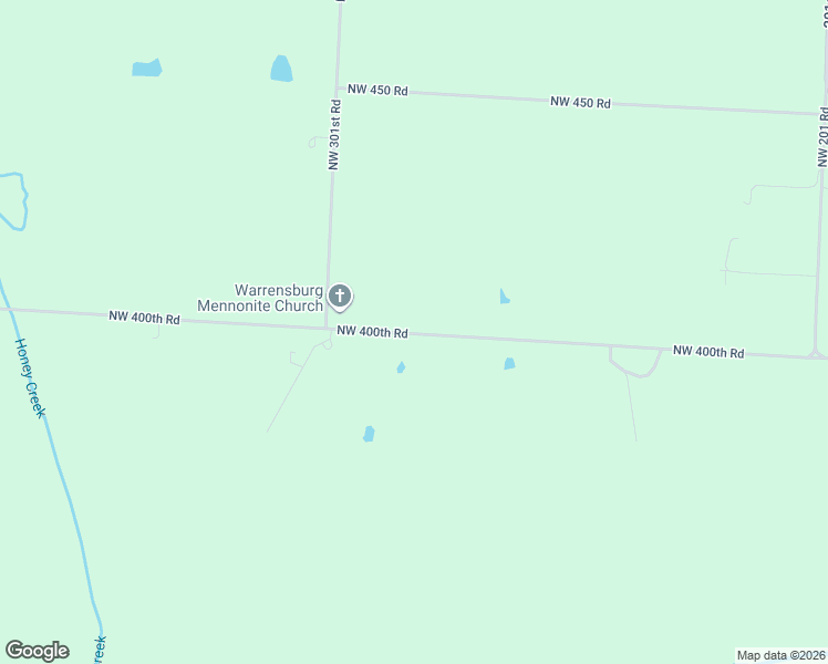 map of restaurants, bars, coffee shops, grocery stores, and more near 283 Northwest 400th Road in Warrensburg