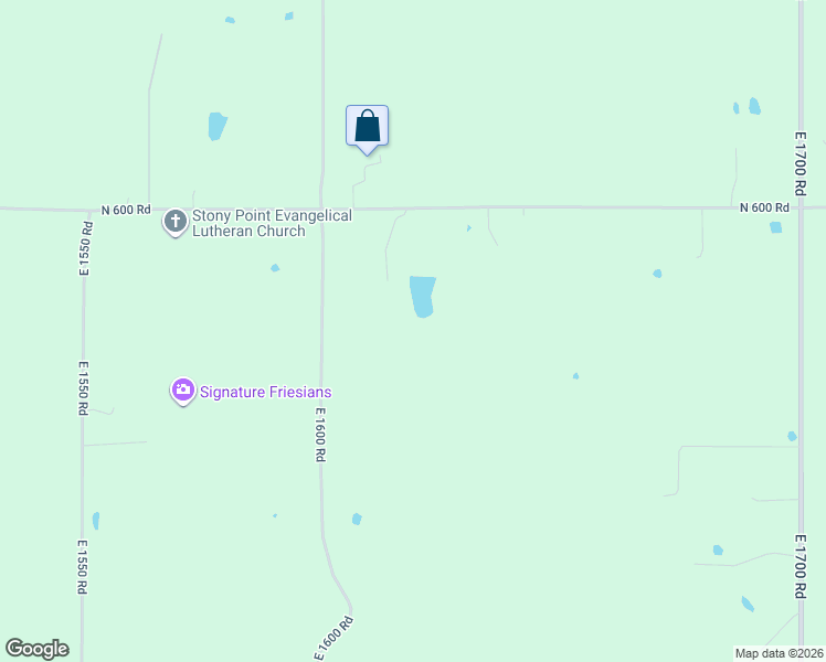 map of restaurants, bars, coffee shops, grocery stores, and more near 568 East 1600 Road in Baldwin City