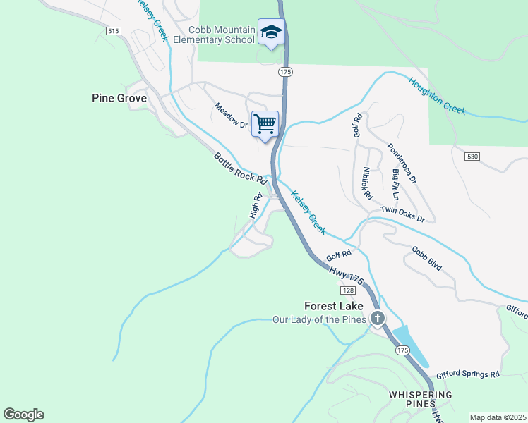 map of restaurants, bars, coffee shops, grocery stores, and more near 16481 Schwartz Road in Cobb