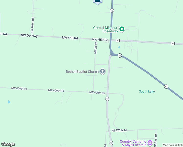 map of restaurants, bars, coffee shops, grocery stores, and more near 16 Evan Road in Warrensburg