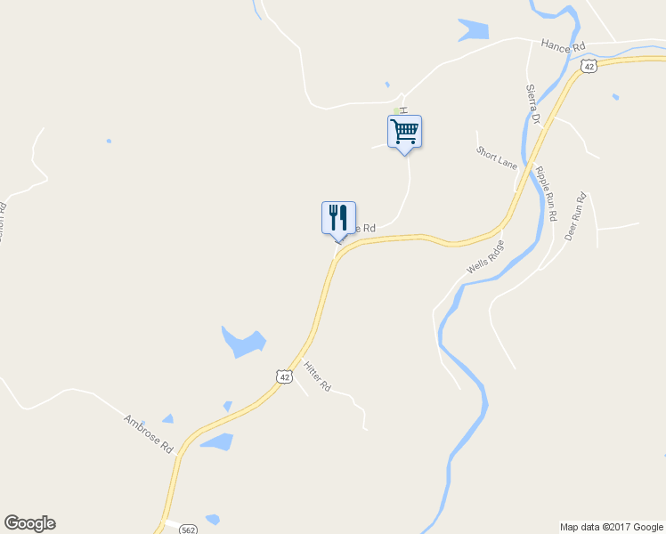 map of restaurants, bars, coffee shops, grocery stores, and more near 7664 U.S. 127 in Verona