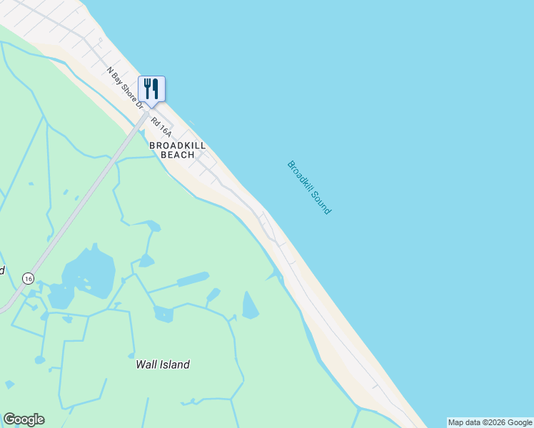 map of restaurants, bars, coffee shops, grocery stores, and more near 1106 South Bayshore Drive in Milton