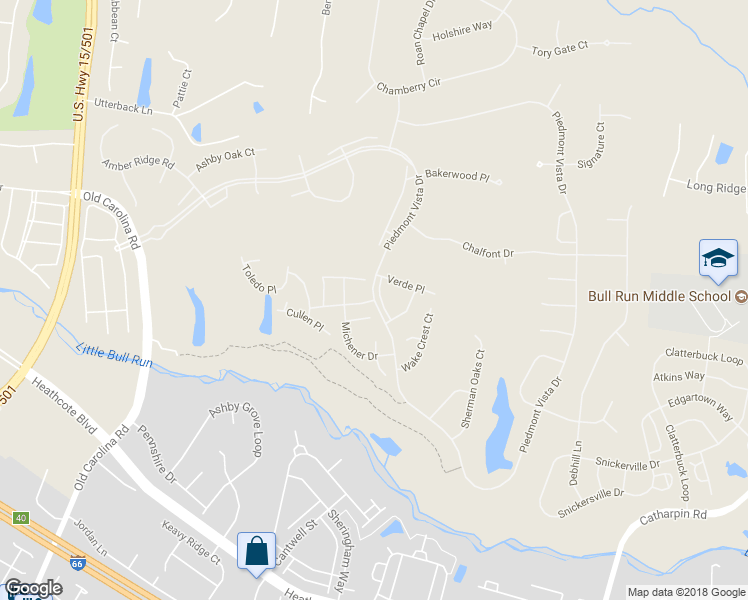 map of restaurants, bars, coffee shops, grocery stores, and more near 13714 Seneca Knoll Way in Haymarket