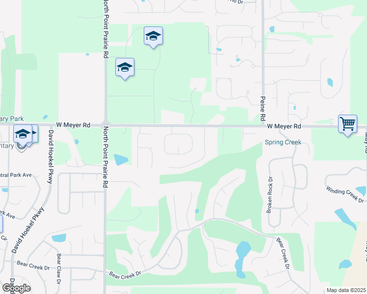 map of restaurants, bars, coffee shops, grocery stores, and more near 3523 Big Bear Court in Wentzville