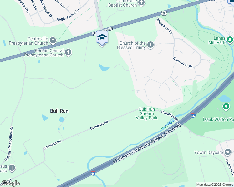 map of restaurants, bars, coffee shops, grocery stores, and more near 15150 Bronze Post Court in Centreville