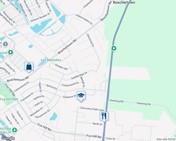 map of restaurants, bars, coffee shops, grocery stores, and more near 3289 Saddleridge Drive in Saint Charles