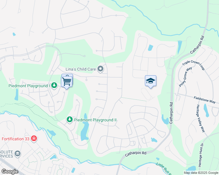 map of restaurants, bars, coffee shops, grocery stores, and more near 13481 Piedmont Vista Drive in Haymarket