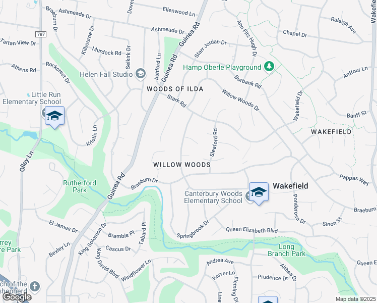 map of restaurants, bars, coffee shops, grocery stores, and more near 8924 Rhyme Court in Annandale