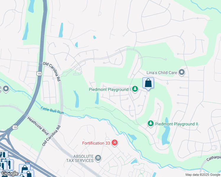map of restaurants, bars, coffee shops, grocery stores, and more near 6060 Alderdale Place in Haymarket
