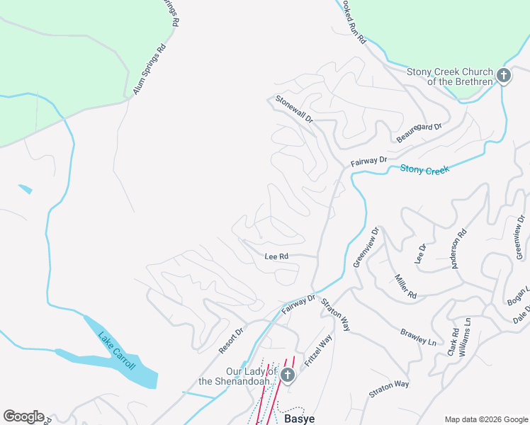 map of restaurants, bars, coffee shops, grocery stores, and more near 90 Morgan Street in Basye