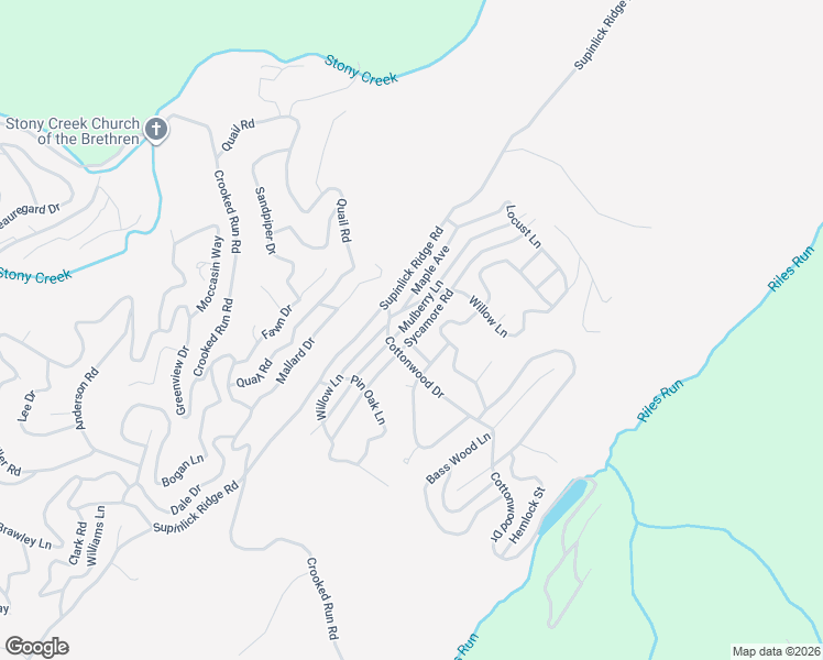 map of restaurants, bars, coffee shops, grocery stores, and more near 306 Mulberry Lane in Mount Jackson