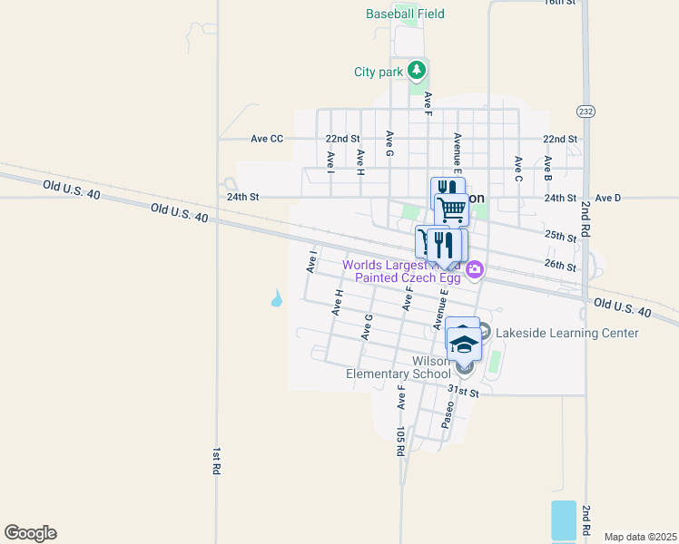 map of restaurants, bars, coffee shops, grocery stores, and more near 800 28th Street in Wilson
