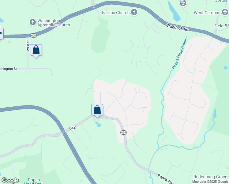 map of restaurants, bars, coffee shops, grocery stores, and more near 11420 Meath Drive in Fairfax