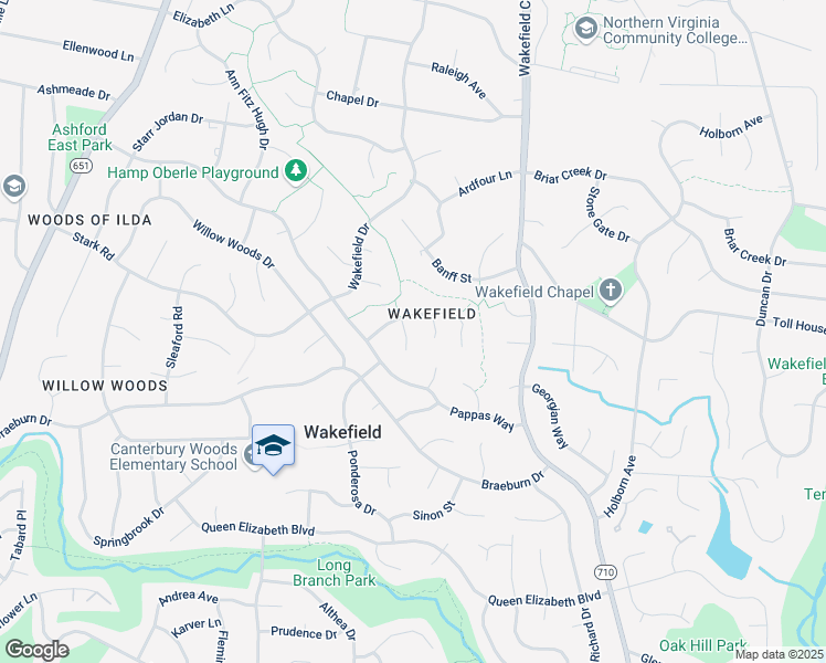 map of restaurants, bars, coffee shops, grocery stores, and more near 4502 Buffalo Trce in Annandale