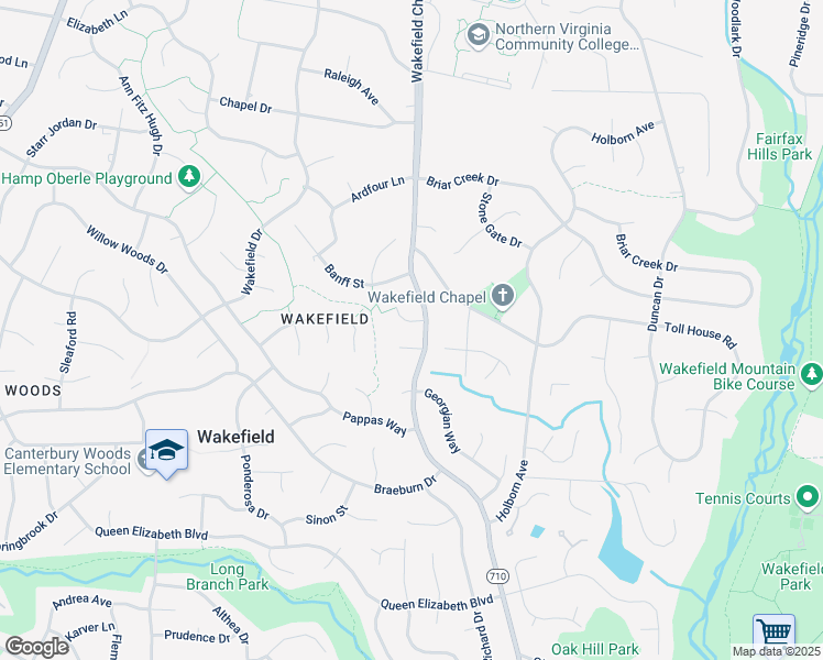 map of restaurants, bars, coffee shops, grocery stores, and more near 8503 Sugarbush Court in Annandale