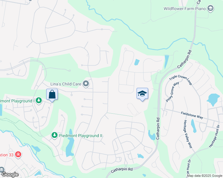 map of restaurants, bars, coffee shops, grocery stores, and more near 6029 Tinley Mill Drive in Haymarket
