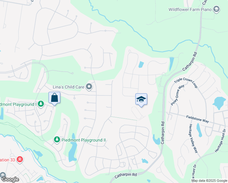 map of restaurants, bars, coffee shops, grocery stores, and more near 6029 Tinley Mill Drive in Haymarket