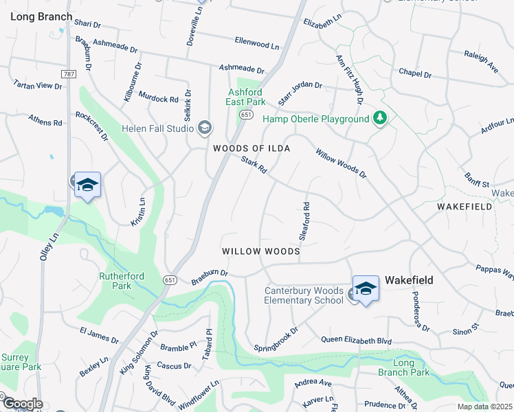 map of restaurants, bars, coffee shops, grocery stores, and more near 4520 Willet Drive in Annandale