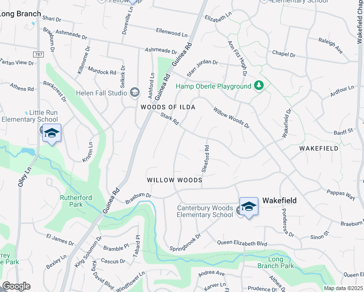 map of restaurants, bars, coffee shops, grocery stores, and more near 4513 Willet Drive in Annandale