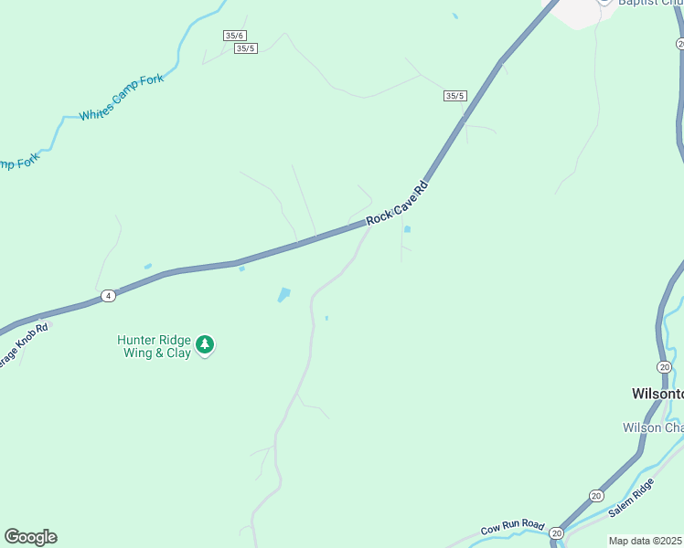 map of restaurants, bars, coffee shops, grocery stores, and more near Heaston Ridge in Rock Cave