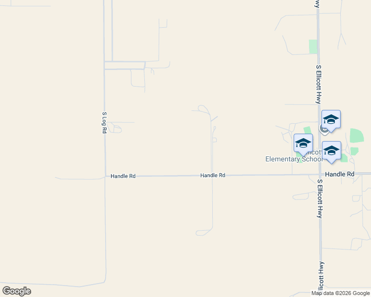 map of restaurants, bars, coffee shops, grocery stores, and more near 23390 Handle Road in Calhan