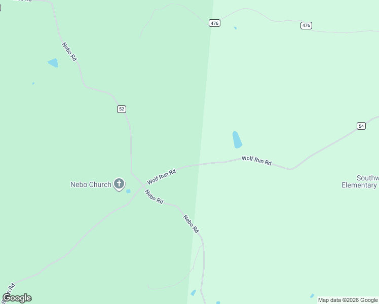 map of restaurants, bars, coffee shops, grocery stores, and more near 1354 Wolf Run Road in Patriot