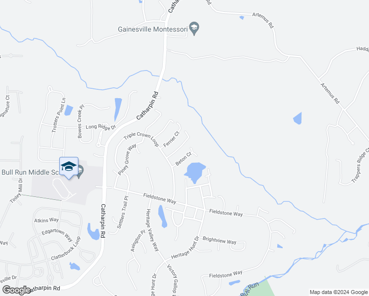 map of restaurants, bars, coffee shops, grocery stores, and more near 6035 Gallant Fox Court in Gainesville