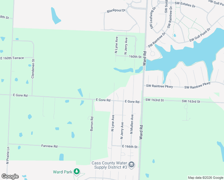map of restaurants, bars, coffee shops, grocery stores, and more near 1209 North Lyne Avenue in Raymore
