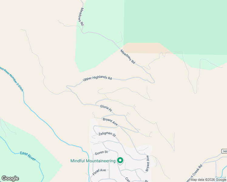 map of restaurants, bars, coffee shops, grocery stores, and more near 69 Neville Way in Crested Butte