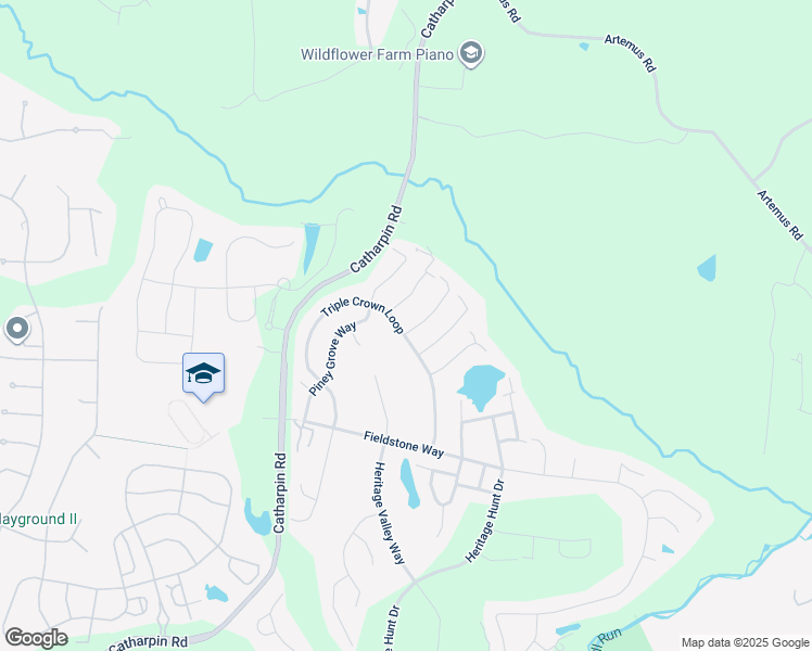 map of restaurants, bars, coffee shops, grocery stores, and more near 6160 Ferrier Court in Gainesville
