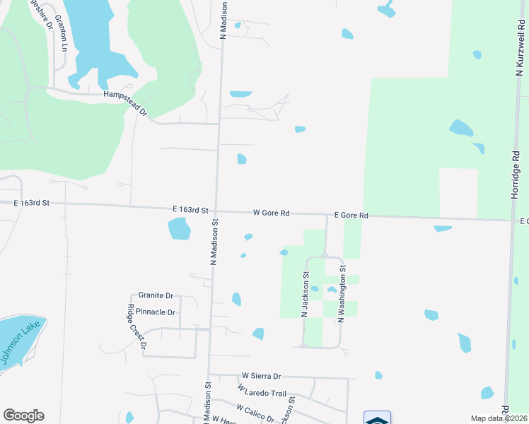 map of restaurants, bars, coffee shops, grocery stores, and more near 304 West Gore Road in Raymore