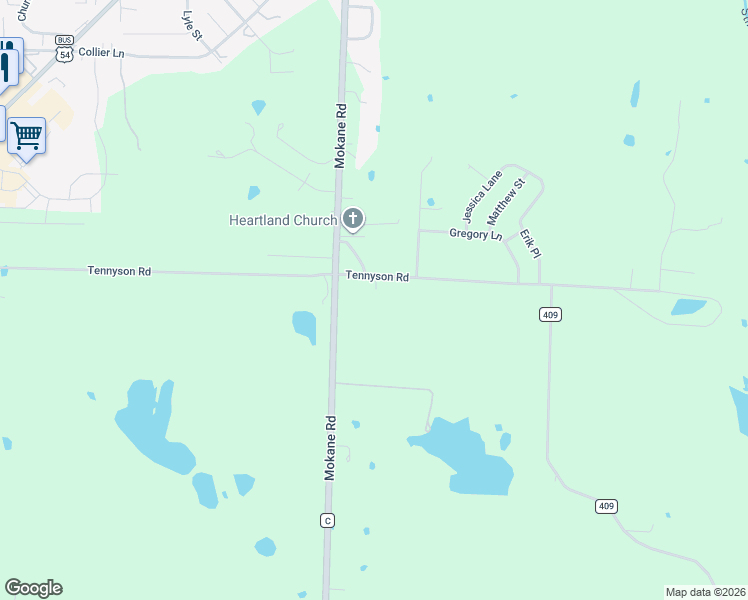 map of restaurants, bars, coffee shops, grocery stores, and more near 250 Tennyson Road in Fulton