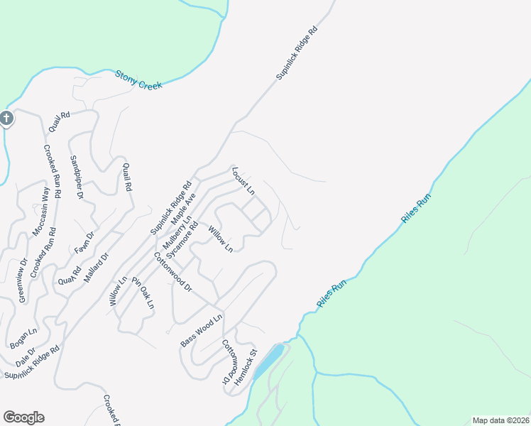 map of restaurants, bars, coffee shops, grocery stores, and more near 50 Pine Street in Mount Jackson