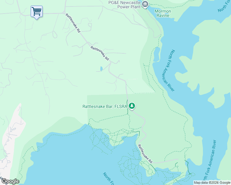 map of restaurants, bars, coffee shops, grocery stores, and more near 3480 Rattlesnake Road in Newcastle